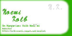 noemi kolb business card